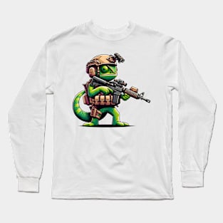 Tactical Cameleon Mastery Tee: Where Style Meets Stealth Long Sleeve T-Shirt